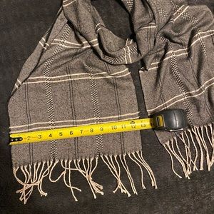 Brown plaid scarf